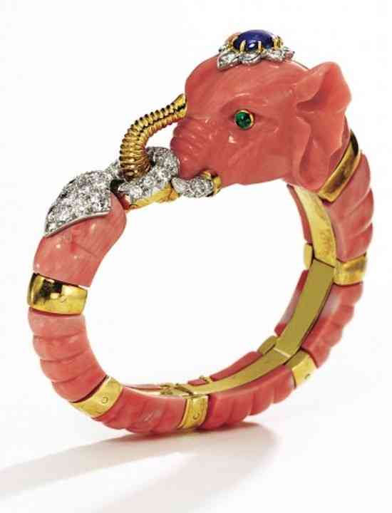 David-Webb-elephant-coral-bracelet