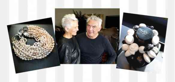 Marius e Jannette Monies que há 40 anos enfeitam as elegantes, mundo afora, com suas lindas criações!